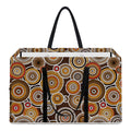 Aboriginal Art Dot Pattern Print Utility Tote Bag