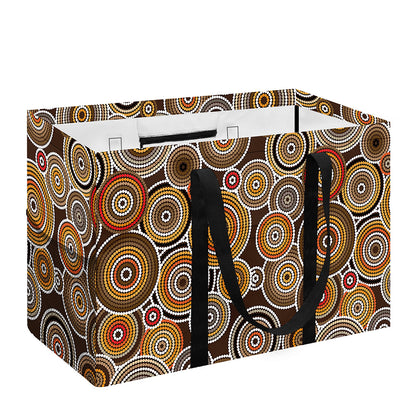 Aboriginal Art Dot Pattern Print Utility Tote Bag