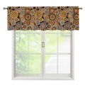 Aboriginal Art Dot Pattern Print Window Valance
