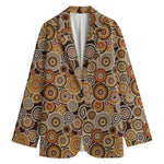 Aboriginal Art Dot Pattern Print Women's Blazer