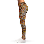 Aboriginal Art Dot Pattern Print Women's Leggings