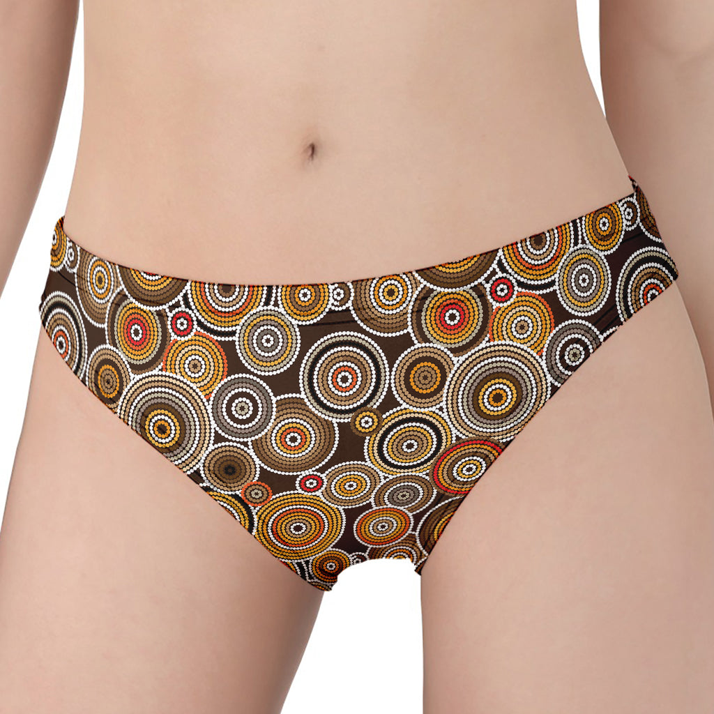 Aboriginal Art Dot Pattern Print Women's Panties