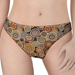 Aboriginal Art Dot Pattern Print Women's Thong