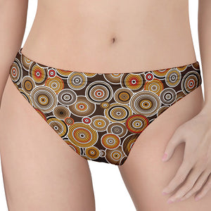 Aboriginal Art Dot Pattern Print Women's Thong