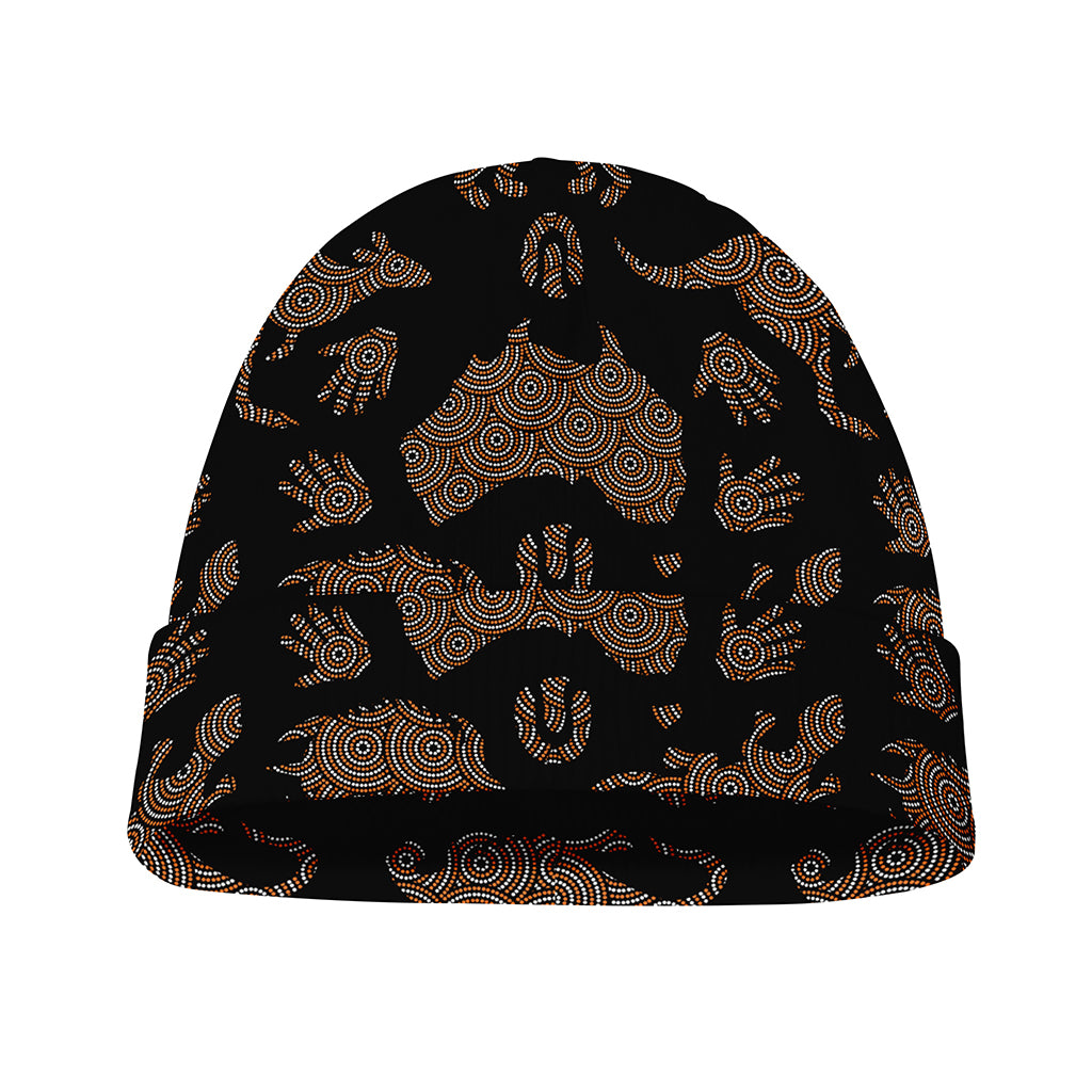Aboriginal Australian Pattern Print Beanie