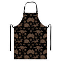 Aboriginal Australian Pattern Print Bib Apron With Pocket