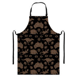 Aboriginal Australian Pattern Print Bib Apron With Pocket
