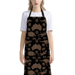 Aboriginal Australian Pattern Print Bib Apron With Pocket