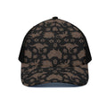 Aboriginal Australian Pattern Print Black Mesh Trucker Hat