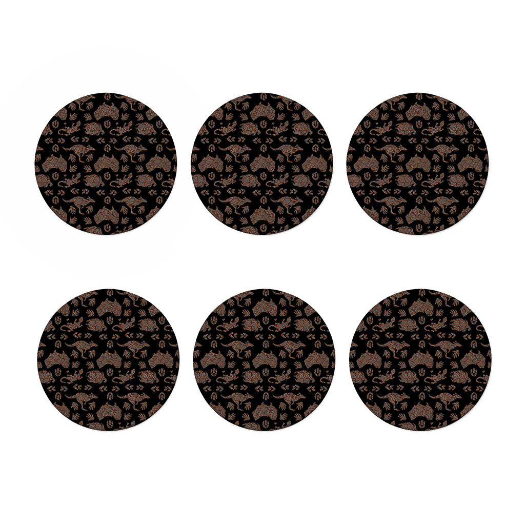 Aboriginal Australian Pattern Print Coaster Set