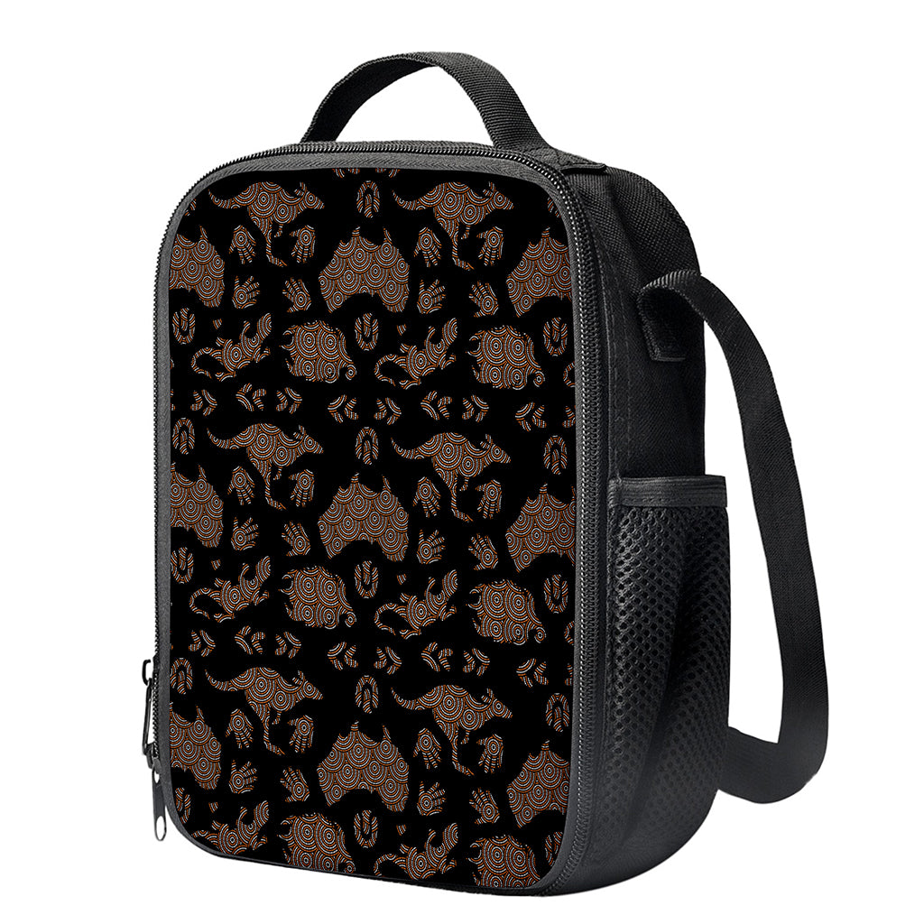 Aboriginal Australian Pattern Print Crossbody Lunch Bag