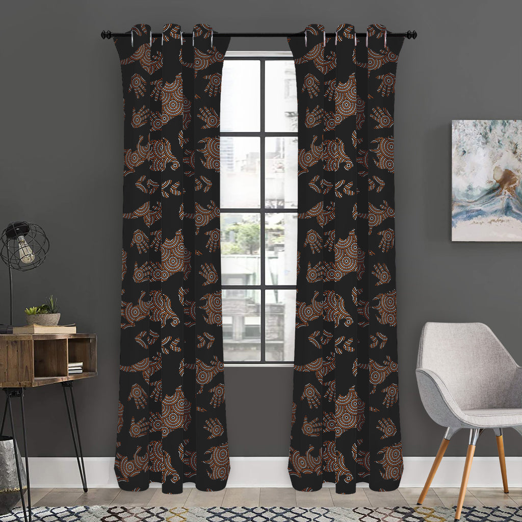 Aboriginal Australian Pattern Print Curtain