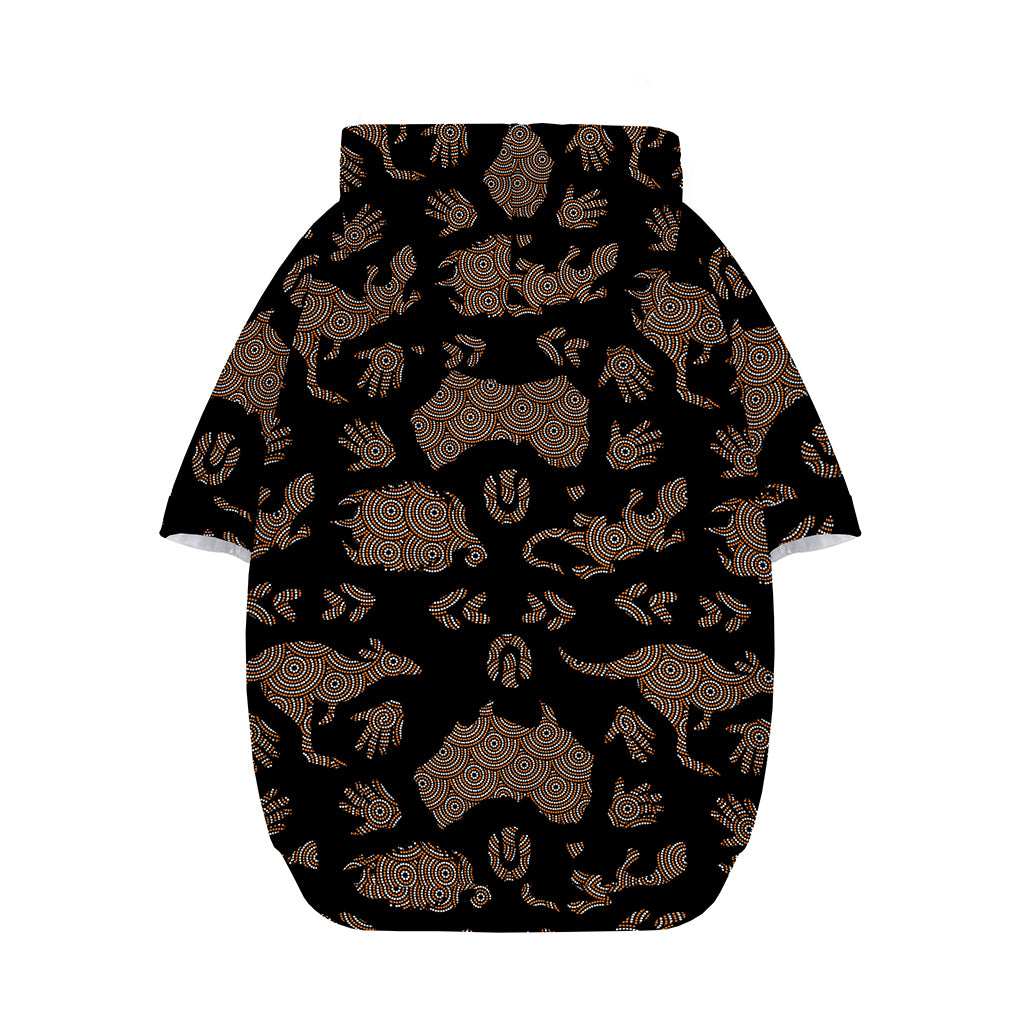 Aboriginal Australian Pattern Print Dog Zip Up Hoodie
