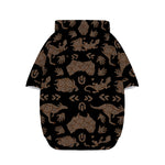 Aboriginal Australian Pattern Print Dog Zip Up Hoodie