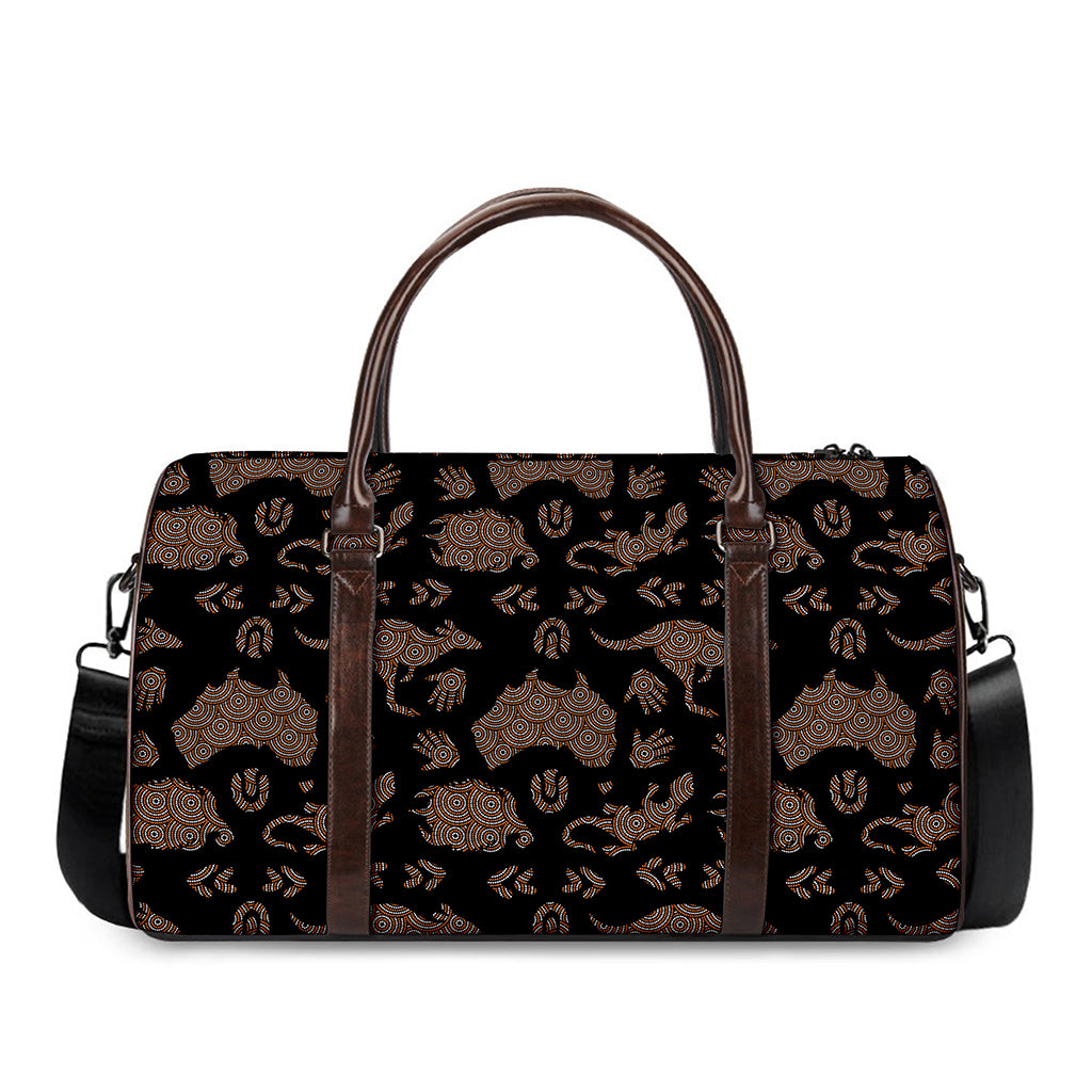 Aboriginal Australian Pattern Print Duffle Bag