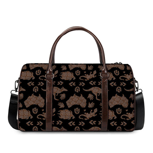 Aboriginal Australian Pattern Print Duffle Bag