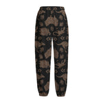 Aboriginal Australian Pattern Print Fleece Lined Knit Pants