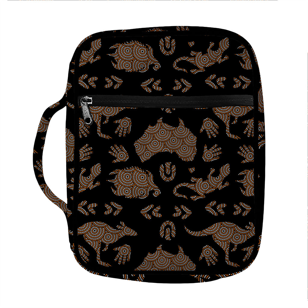 Aboriginal Australian Pattern Print Front Pocket Bible Bag