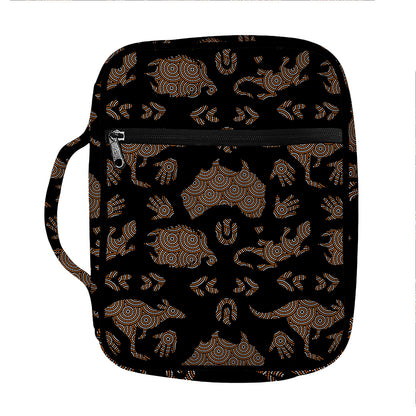 Aboriginal Australian Pattern Print Front Pocket Bible Bag