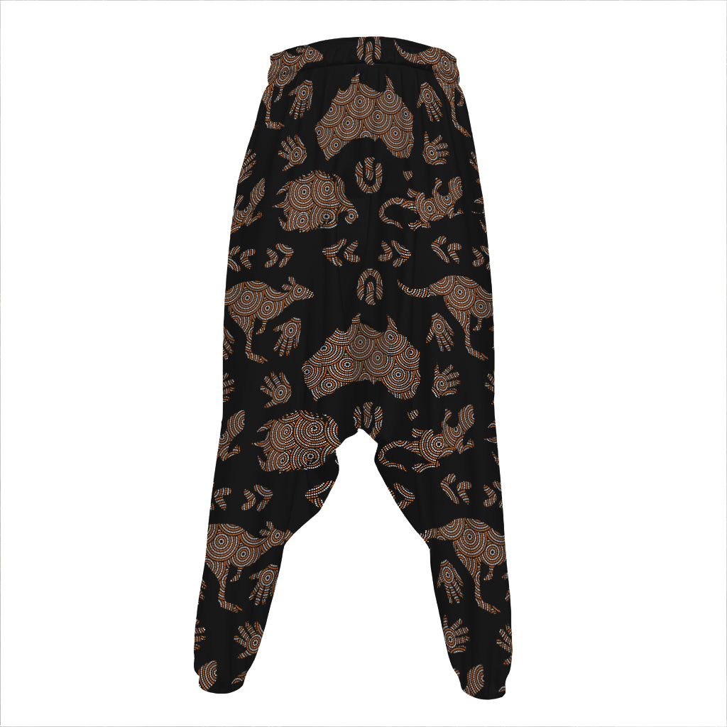 Aboriginal Australian Pattern Print Hammer Pants