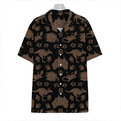 Aboriginal Australian Pattern Print Hawaiian Shirt