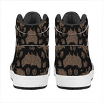 Aboriginal Australian Pattern Print High Top Leather Sneakers