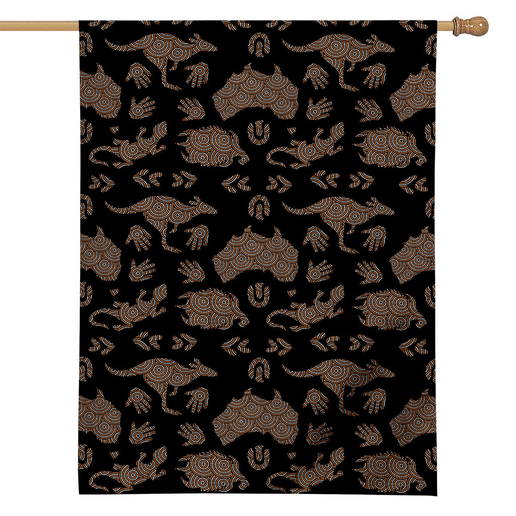 Aboriginal Australian Pattern Print House Flag
