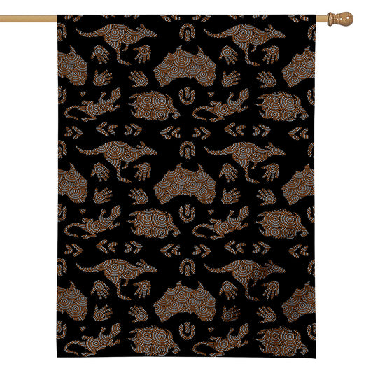 Aboriginal Australian Pattern Print House Flag