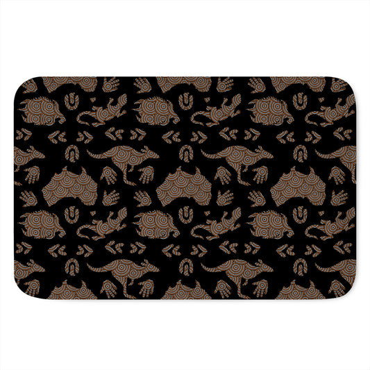 Aboriginal Australian Pattern Print Indoor Door Mat