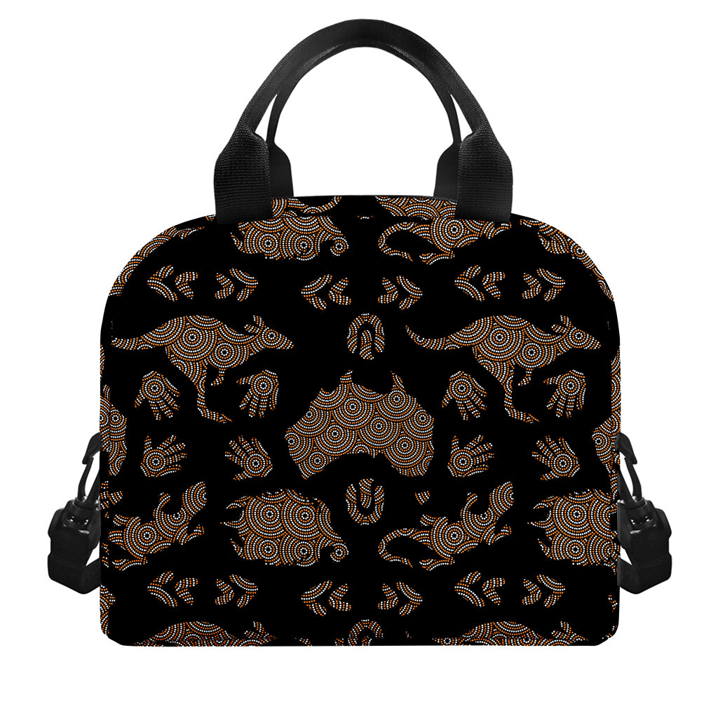 Aboriginal Australian Pattern Print Insulated Lunch Bag
