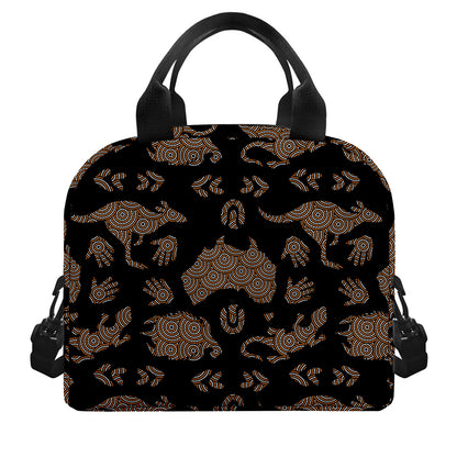 Aboriginal Australian Pattern Print Insulated Lunch Bag