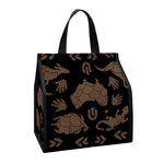 Aboriginal Australian Pattern Print Insulated Lunch Tote