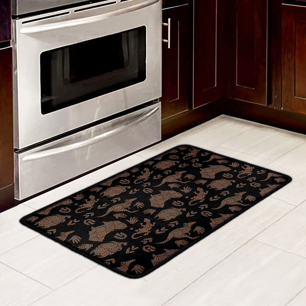 Aboriginal Australian Pattern Print Kitchen Mat