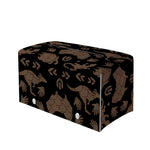Aboriginal Australian Pattern Print Leather Tissue Box Cover