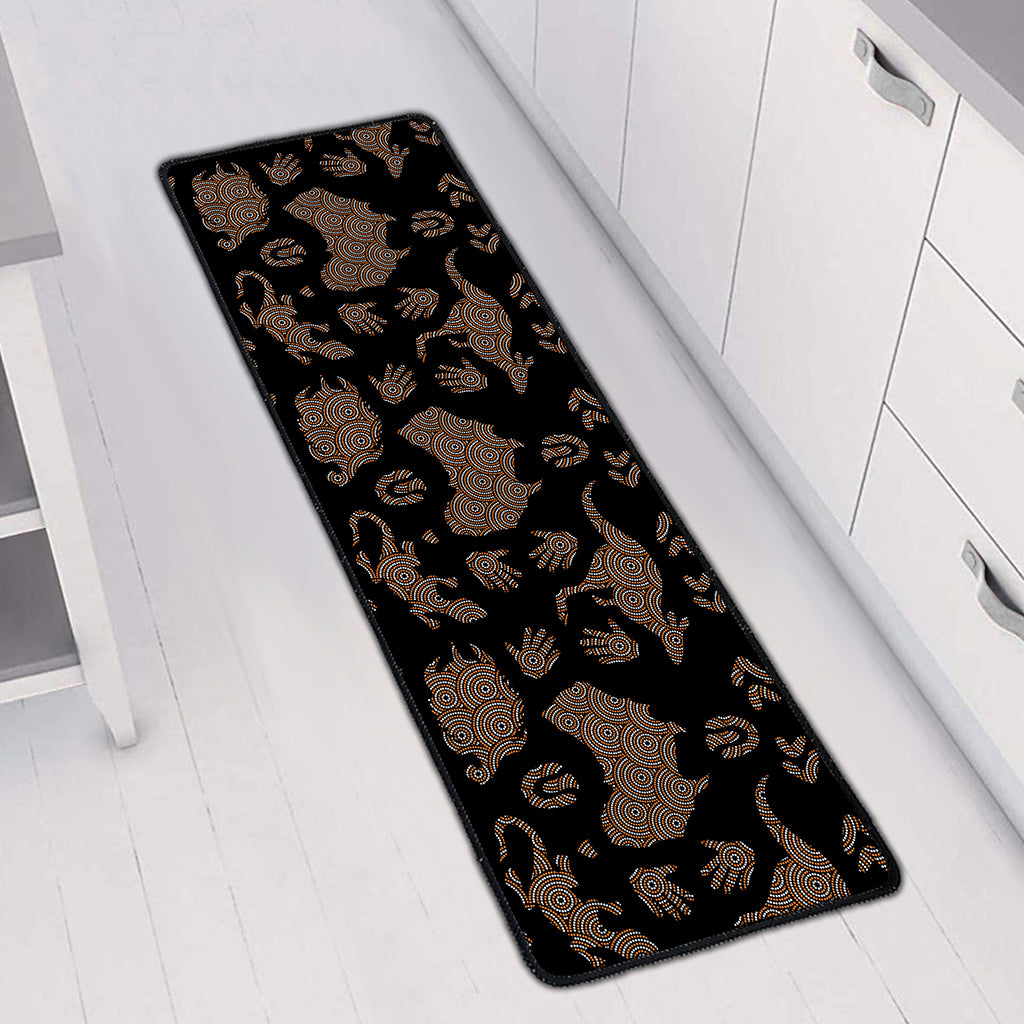 Aboriginal Australian Pattern Print Long Kitchen Mat