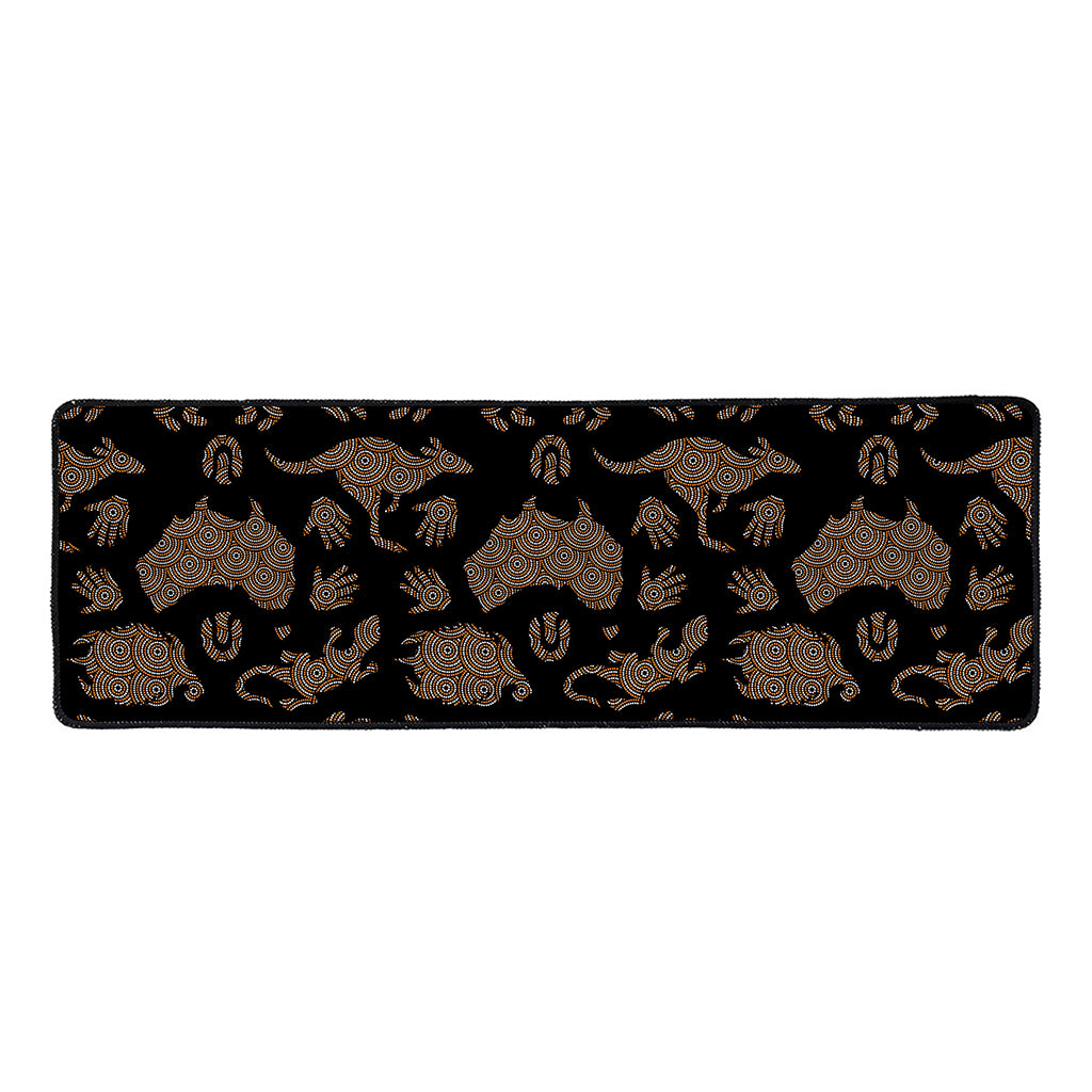 Aboriginal Australian Pattern Print Long Kitchen Mat
