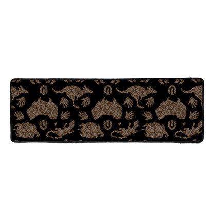 Aboriginal Australian Pattern Print Long Kitchen Mat