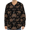 Aboriginal Australian Pattern Print Long Sleeve Baseball Jersey