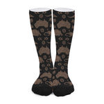 Aboriginal Australian Pattern Print Long Socks