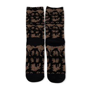 Aboriginal Australian Pattern Print Long Socks