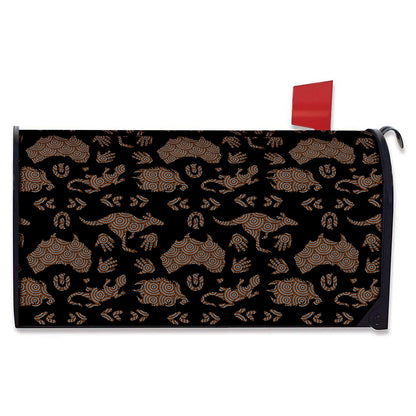 Aboriginal Australian Pattern Print Mailbox Cover