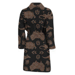 Aboriginal Australian Pattern Print Men's Bathrobe