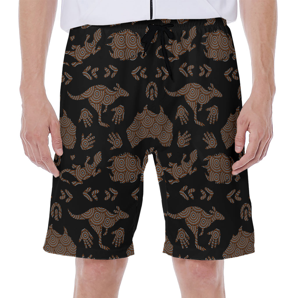 Aboriginal Australian Pattern Print Men's Beach Shorts