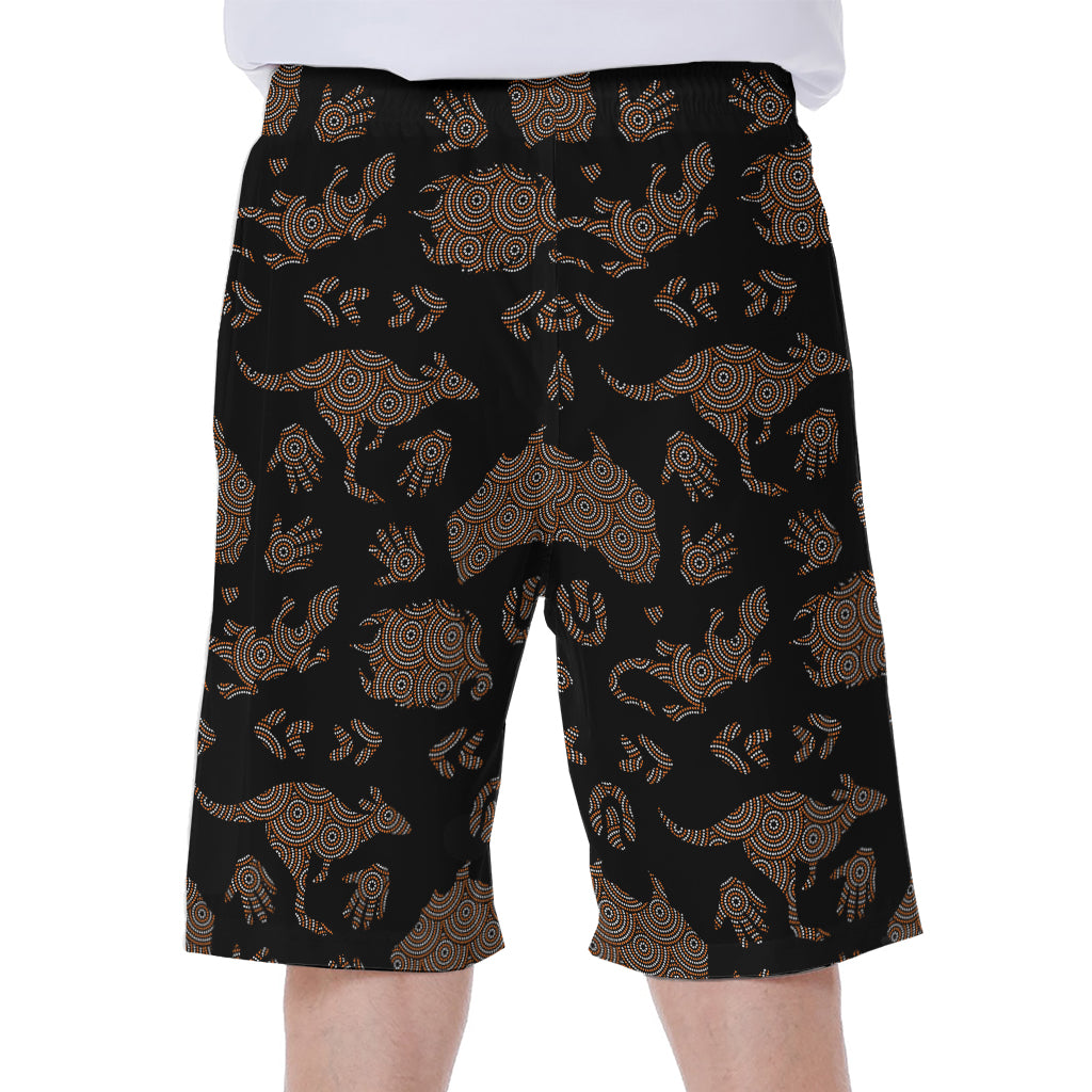 Aboriginal Australian Pattern Print Men's Beach Shorts