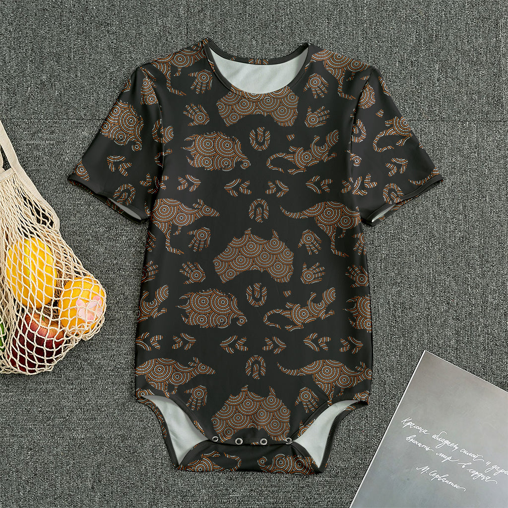 Aboriginal Australian Pattern Print Men's Bodysuit
