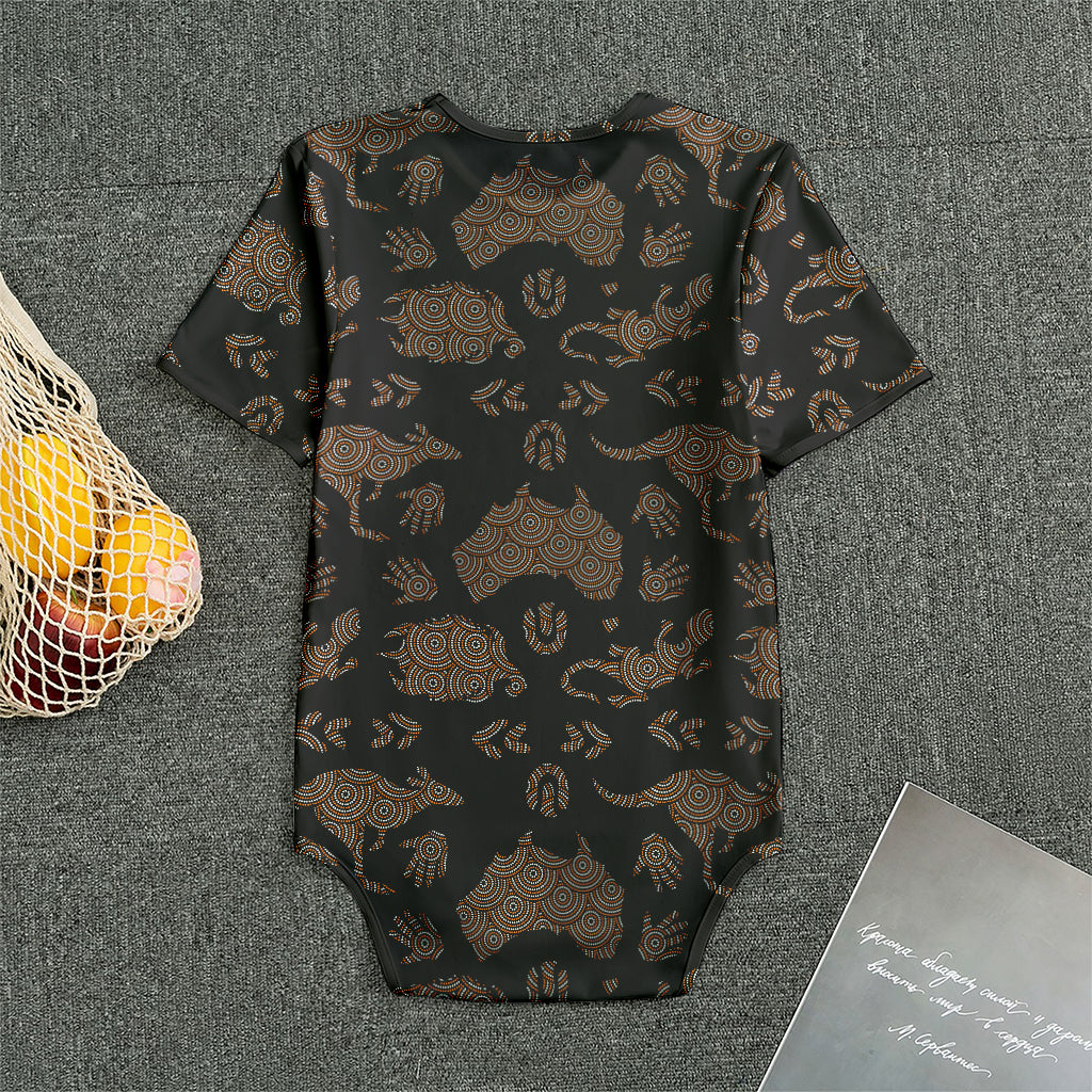 Aboriginal Australian Pattern Print Men's Bodysuit