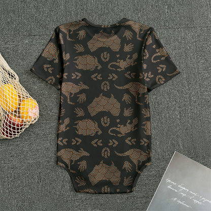 Aboriginal Australian Pattern Print Men's Bodysuit