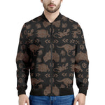 Aboriginal Australian Pattern Print Men's Bomber Jacket