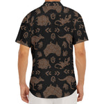 Aboriginal Australian Pattern Print Men's Deep V-Neck Shirt