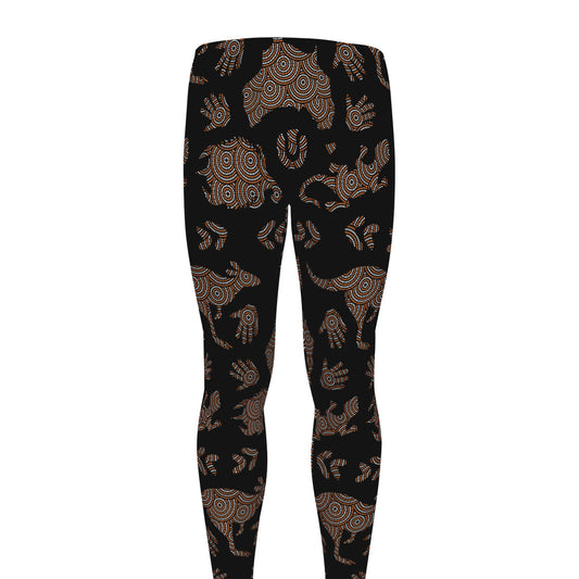 Aboriginal Australian Pattern Print Men's leggings